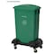 Alpine Industries Rectangular Trash Can Dolly, Black ALP477-DOLLY - alternate 4
